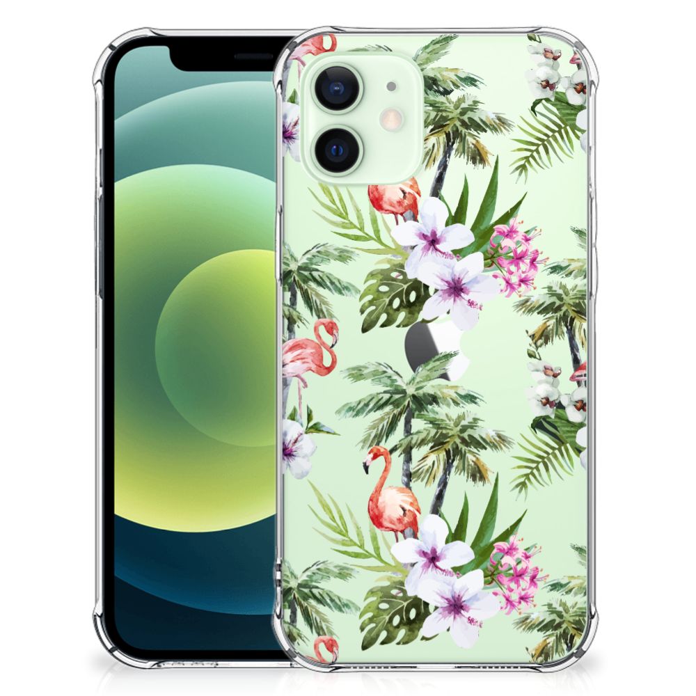 iPhone 12 Mini Case Anti-shock Flamingo Palms B2C Telecom