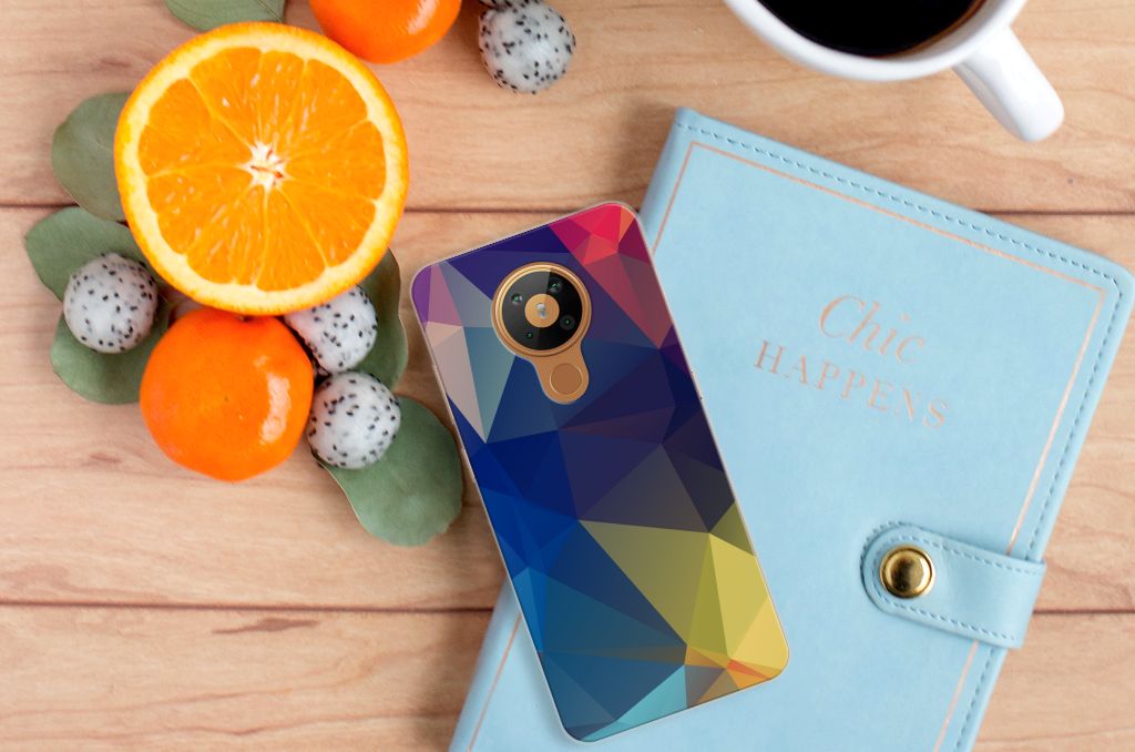 Nokia 5.3 TPU Hoesje Polygon Dark B2C Telecom