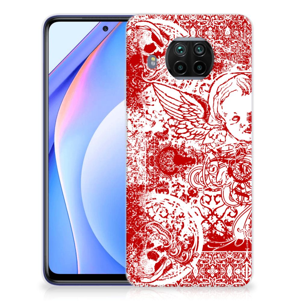 Silicone Back Case Xiaomi Mi 10T Lite Angel Skull Rood B2C Telecom