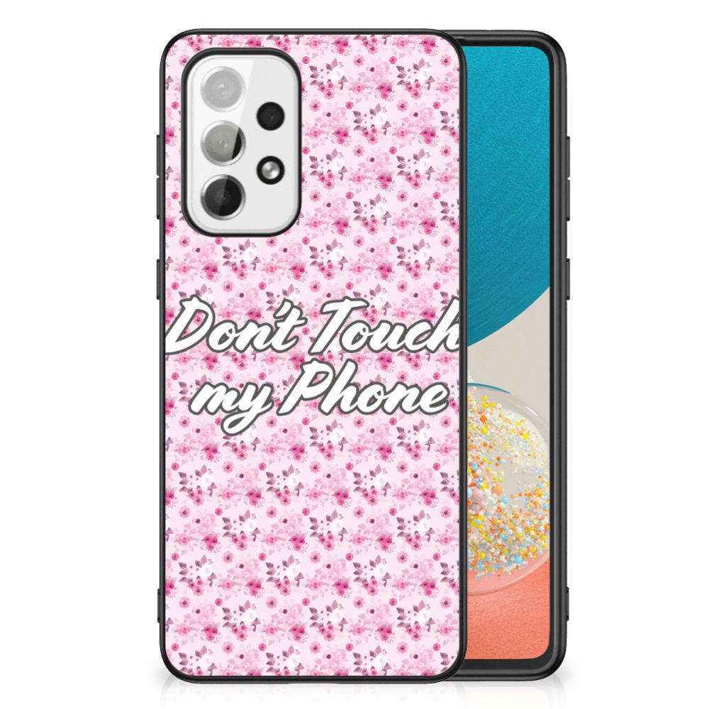 Samsung Galaxy A73 Telefoon Hoesje Flowers Pink DTMP B2C Telecom