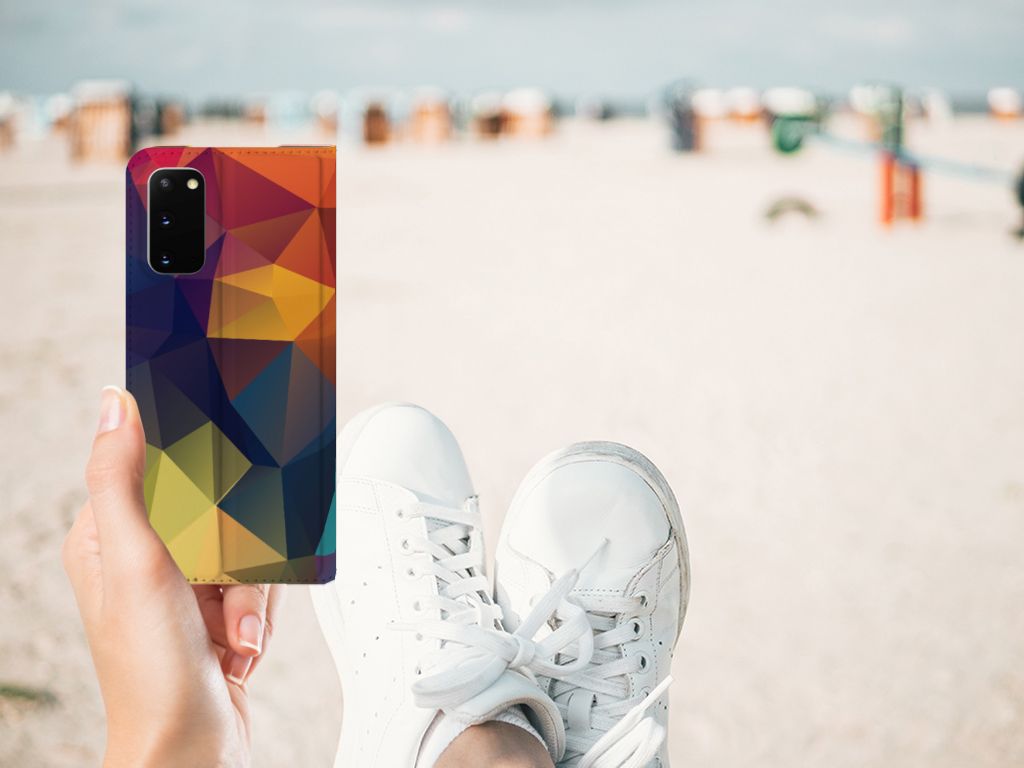 Samsung Galaxy S20 Stand Case Polygon Color - B2C Telecom