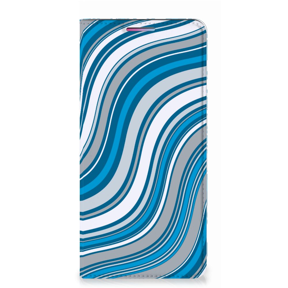 Motorola Moto G60s Hoesje met Magneet Waves Blue - B2C Telecom
