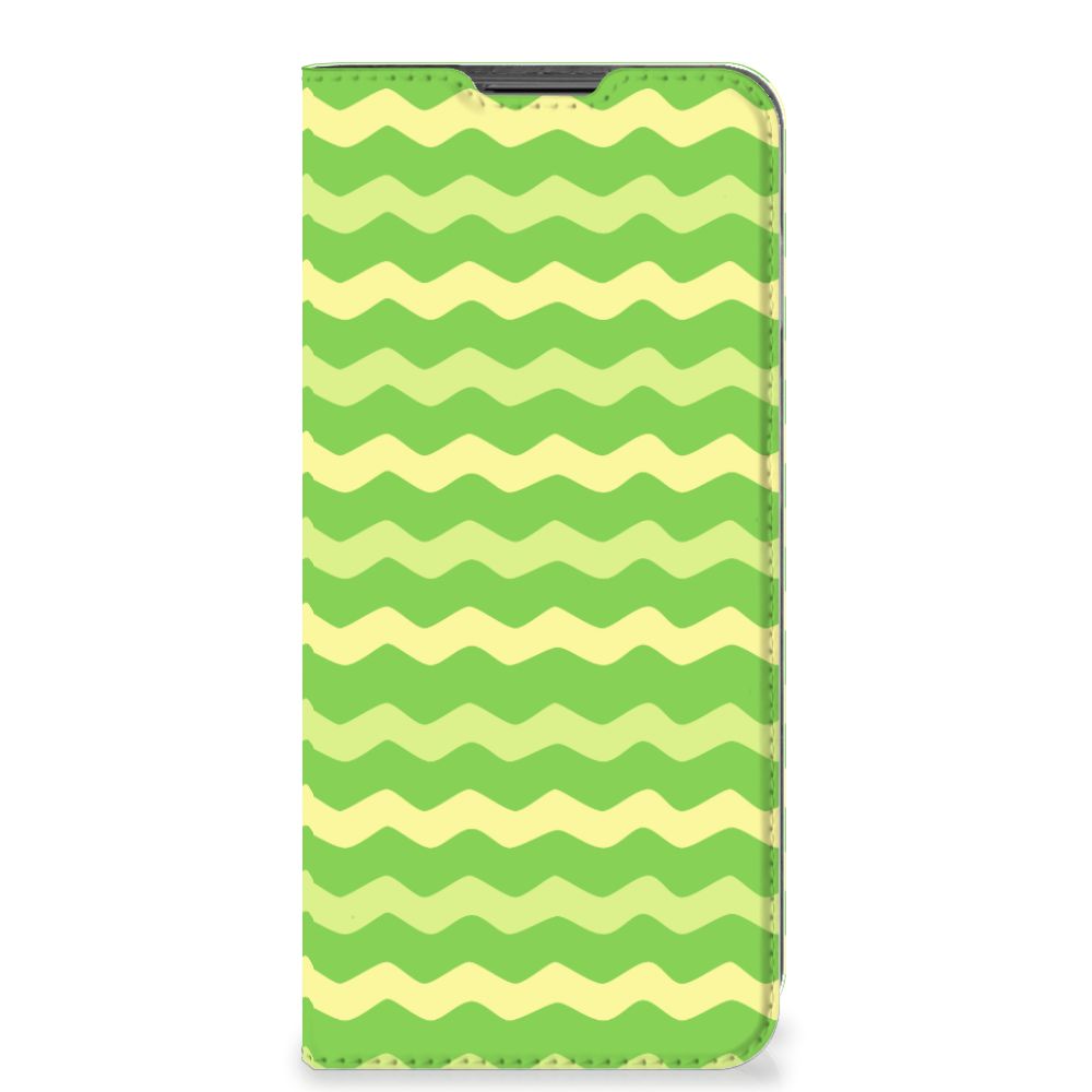 Motorola Moto G22 Hoesje met Magneet Waves Green - B2C Telecom