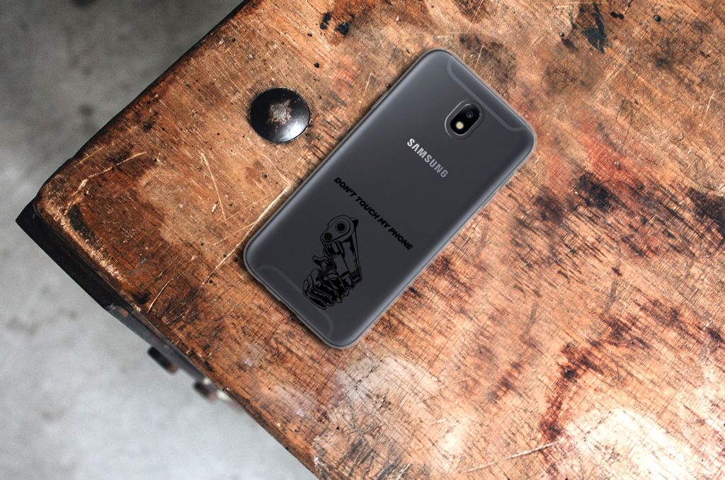 Samsung Galaxy J7 2017 | J7 Pro Silicone-hoesje Gun Don't Touch My Phone