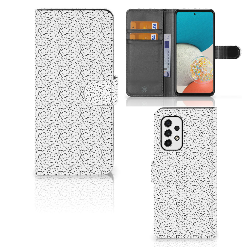 Samsung Galaxy A53 Telefoon Hoesje Stripes Dots