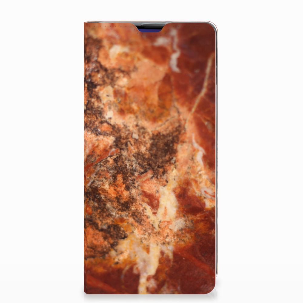 Samsung Galaxy S10 Plus Standcase Marmer Bruin