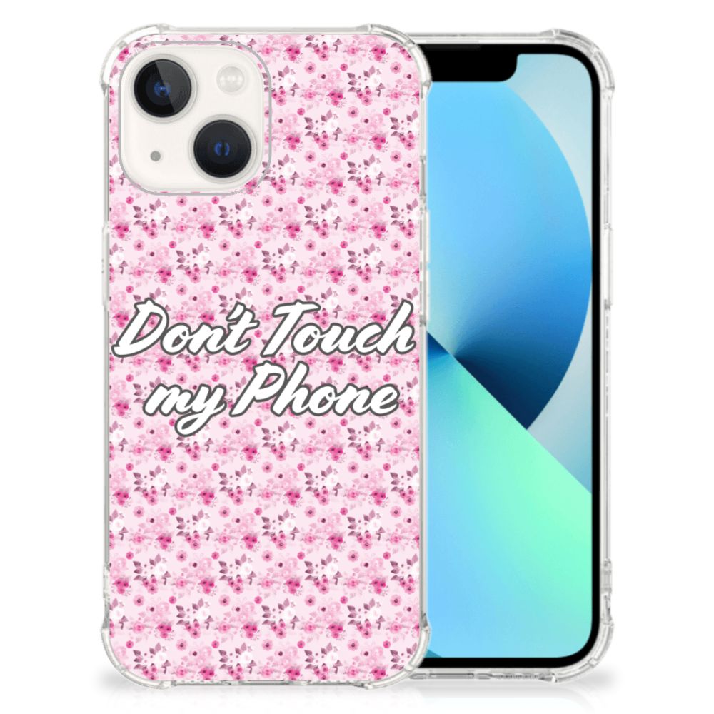 iPhone 13 Anti Shock Case Flowers Pink DTMP B2C Telecom