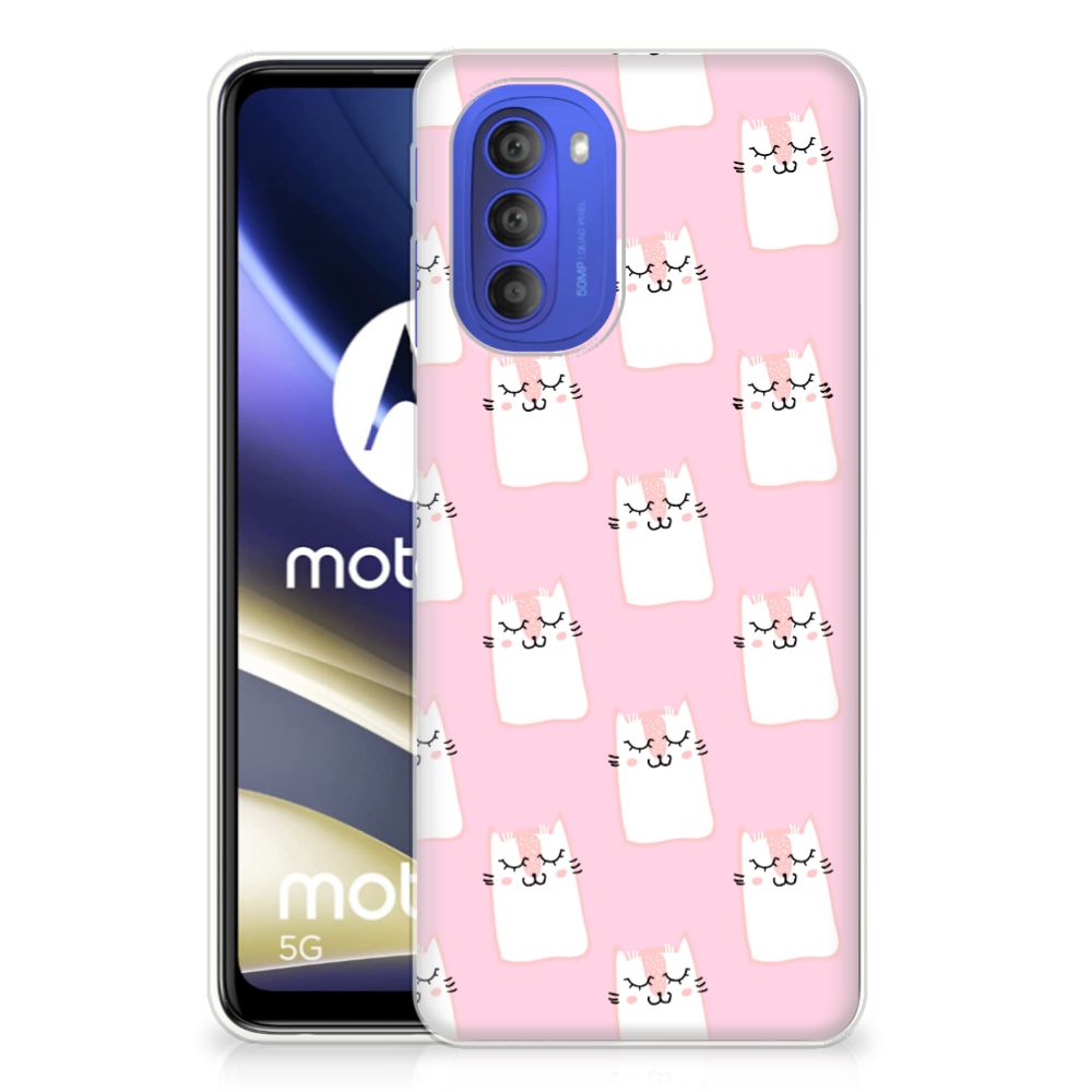Motorola Moto G51 5G TPU Hoesje Sleeping Cats B2C Telecom
