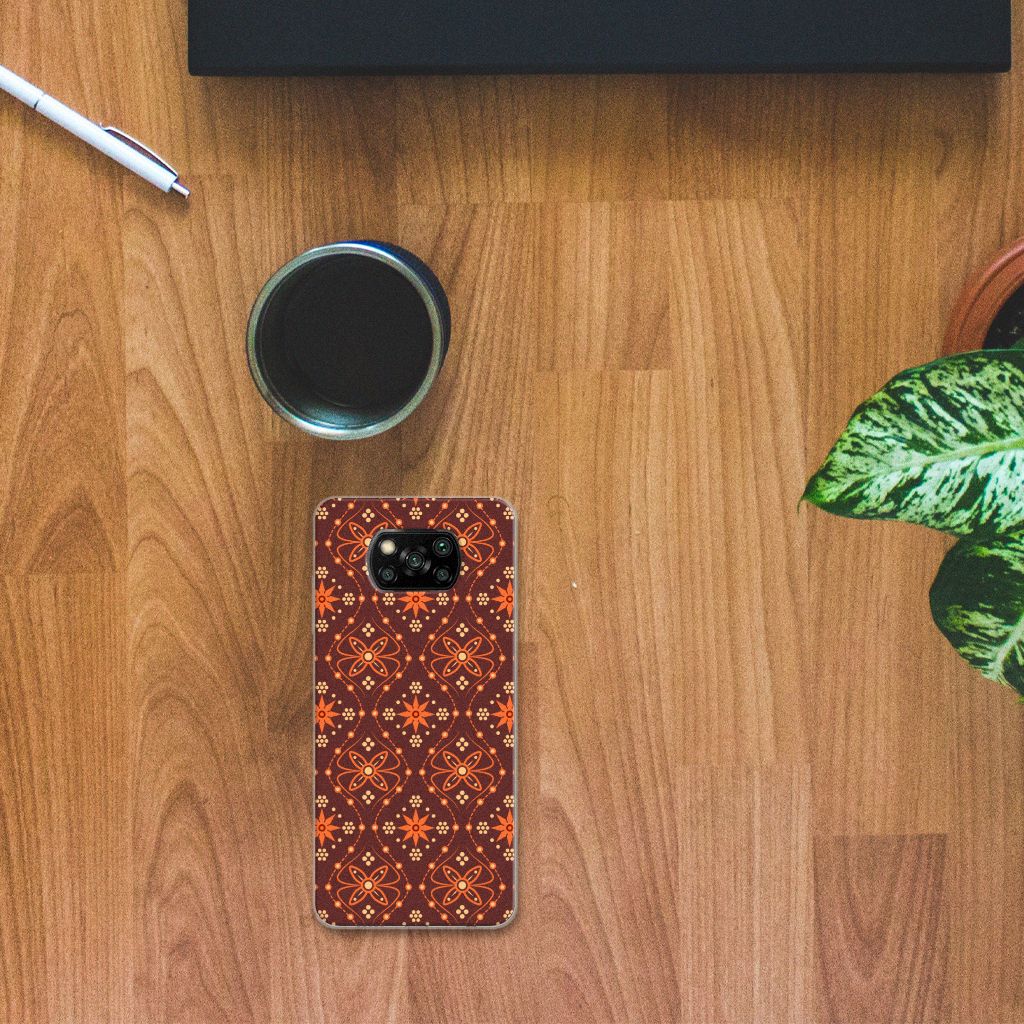 Xiaomi Poco X3 | Poco X3 Pro TPU bumper Batik Brown B2C Telecom