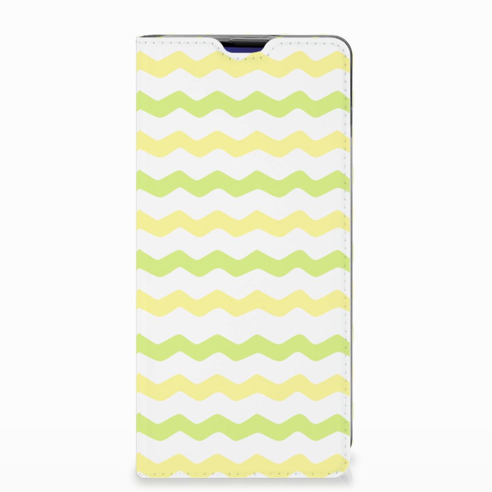 Samsung Galaxy S10 Plus Hoesje met Magneet Waves Yellow