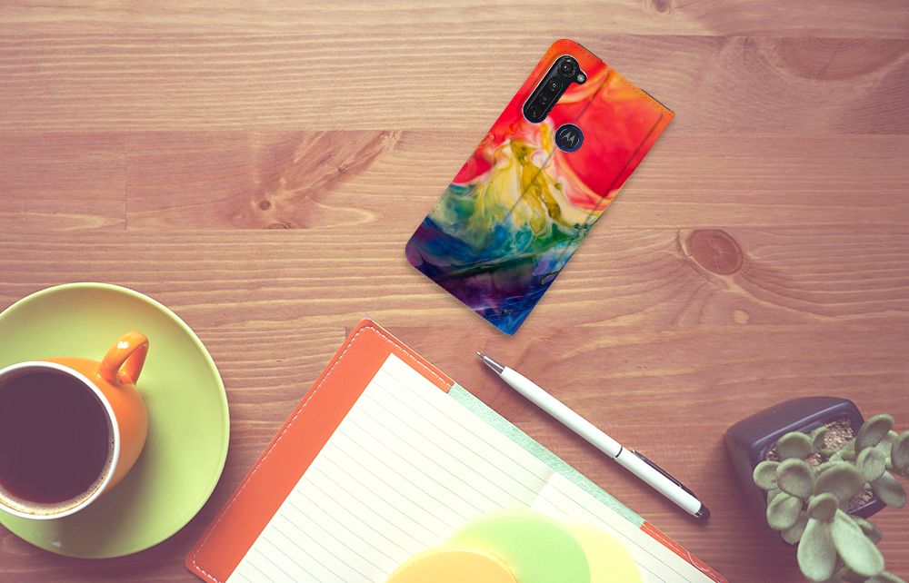 Bookcase Motorola Moto G Pro Watercolor Dark - B2C Telecom