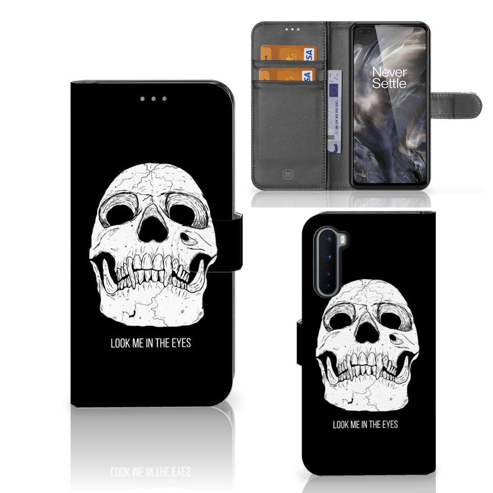Telefoonhoesje met Naam OnePlus Nord Skull Eyes
