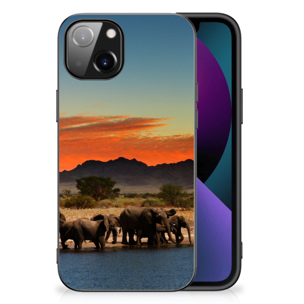 Apple iPhone 13 Dierenprint Telefoonhoesje Olifanten B2C Telecom