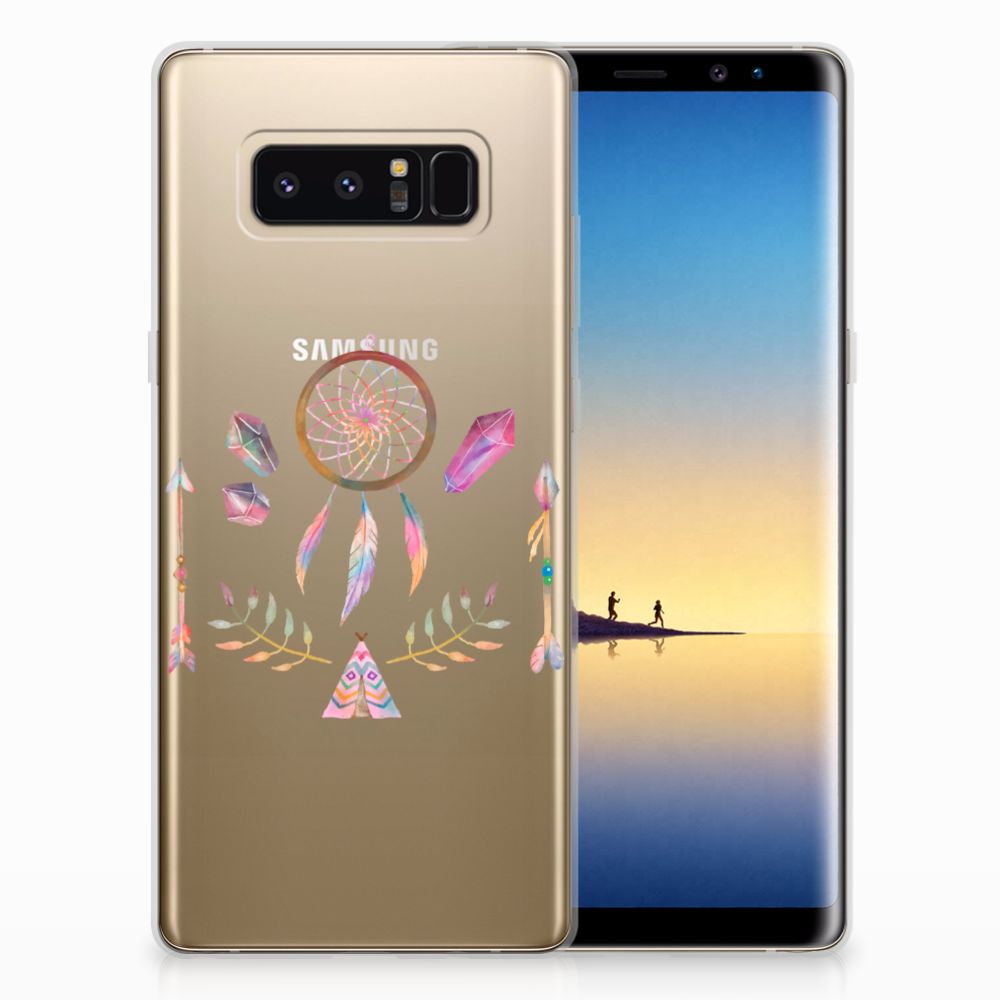 Samsung Galaxy Note 8 Telefoonhoesje met Naam Boho Dreamcatcher