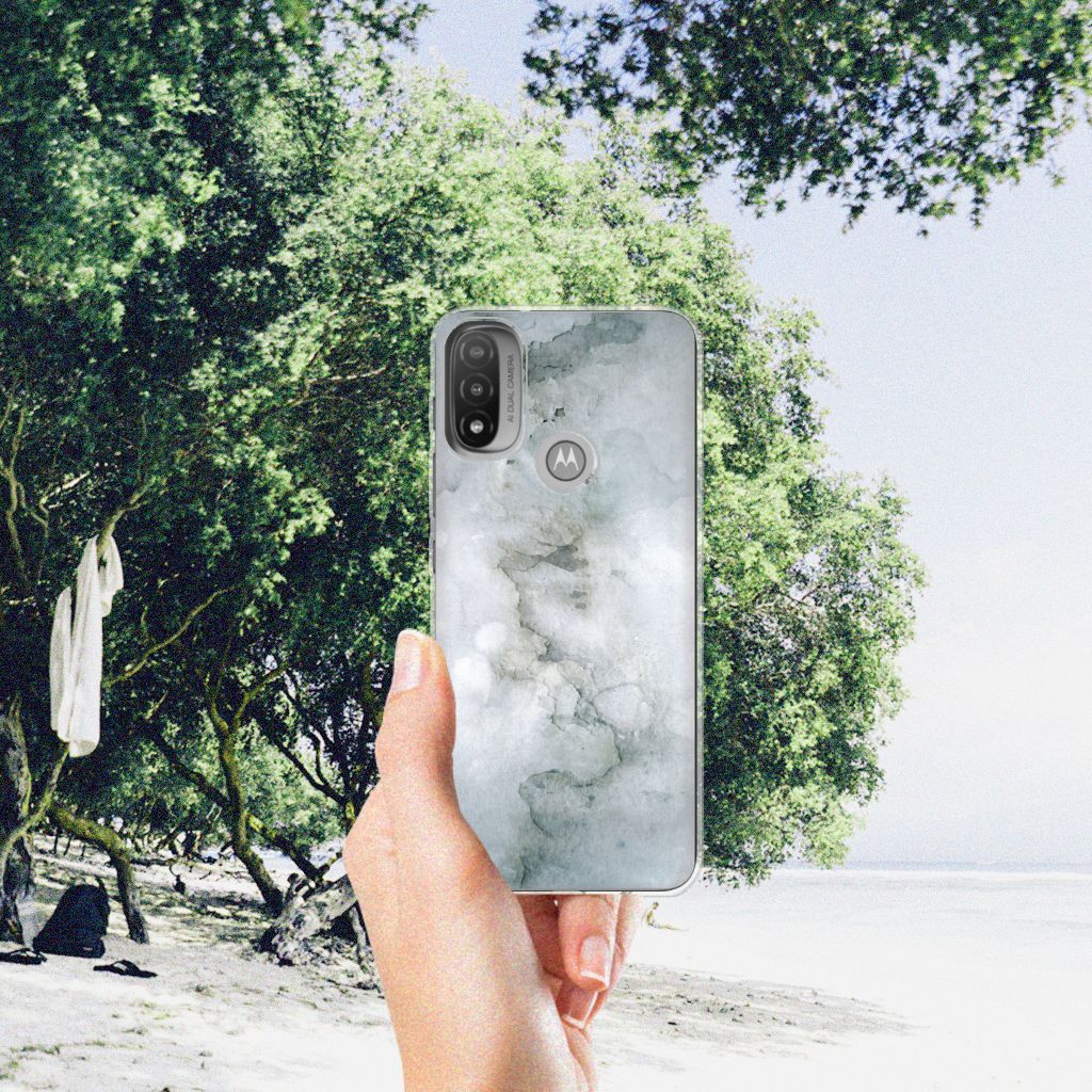 Hoesje maken Motorola Moto E20 | E40 Painting Grey B2C Telecom