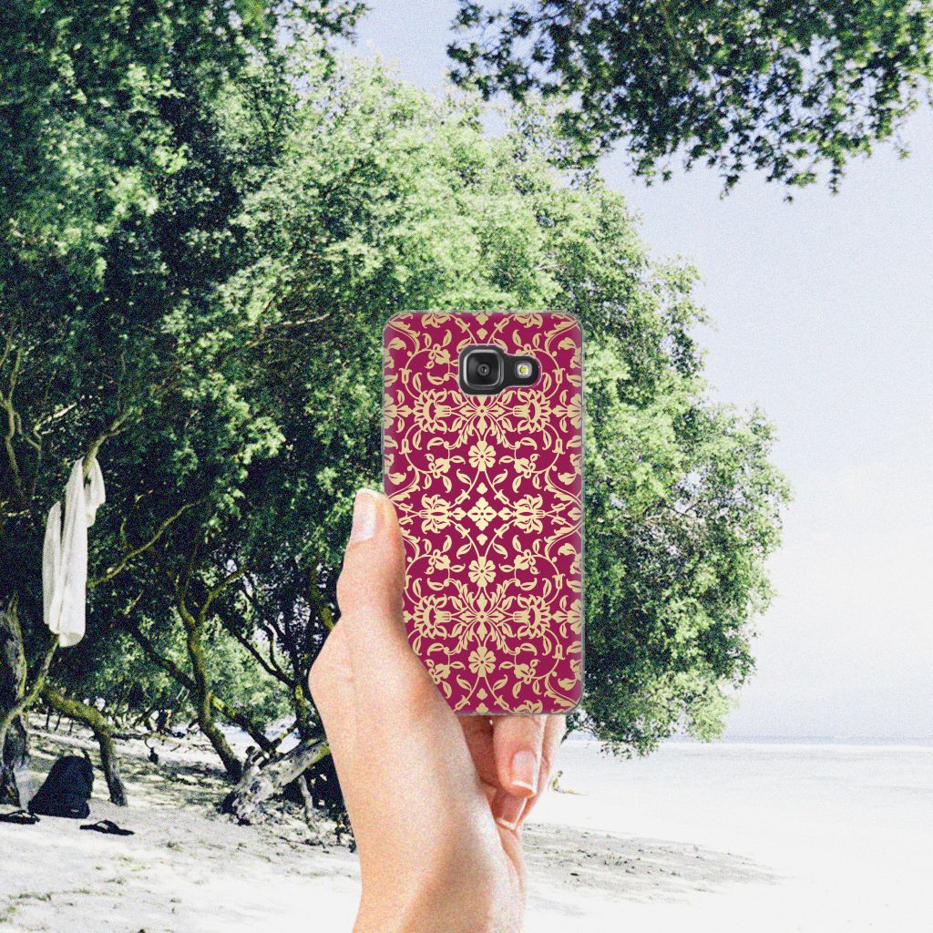 Siliconen Hoesje Samsung Galaxy A3 2016 Barok Pink