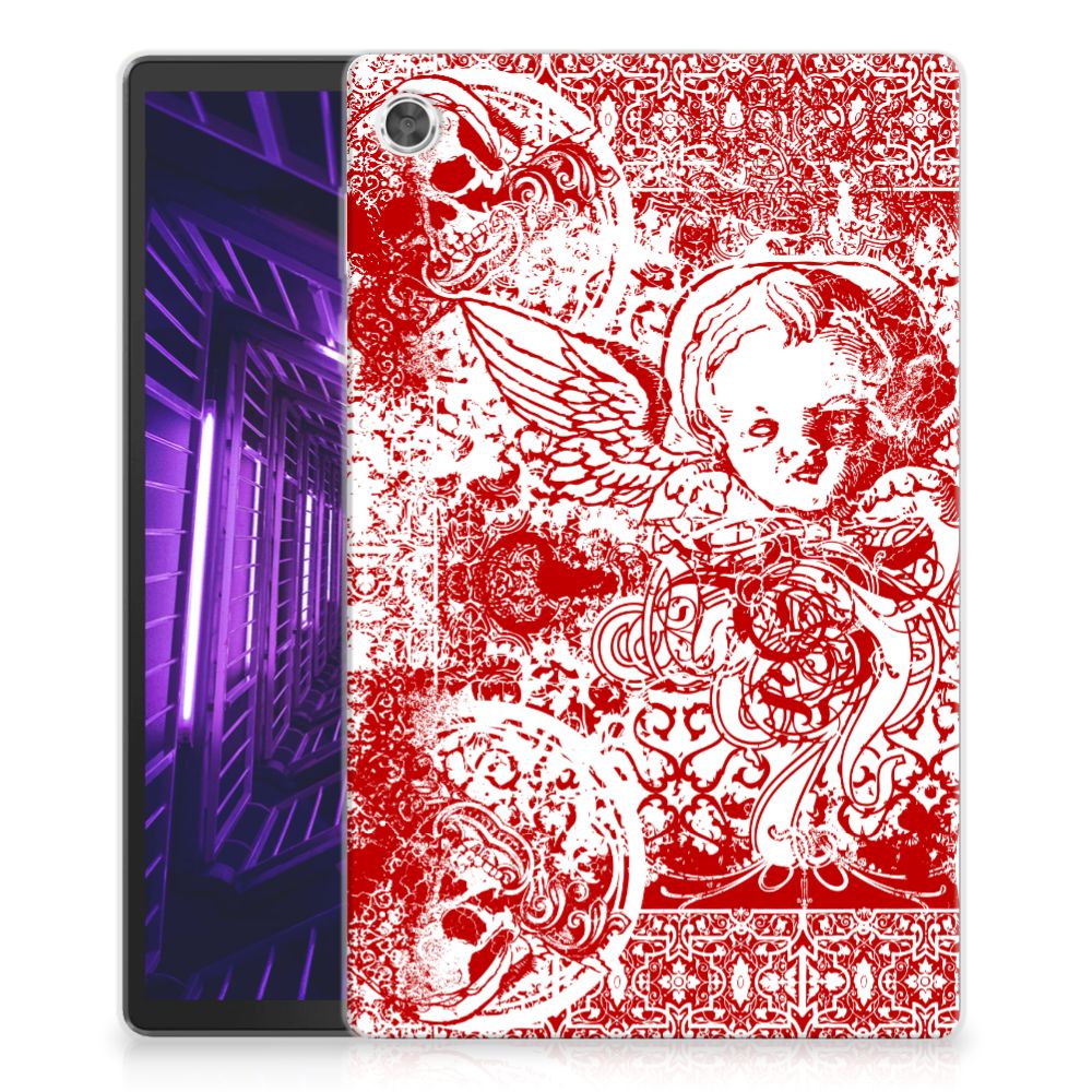 Tablet BackCover Lenovo Tab M10 Plus Angel Skull Rood