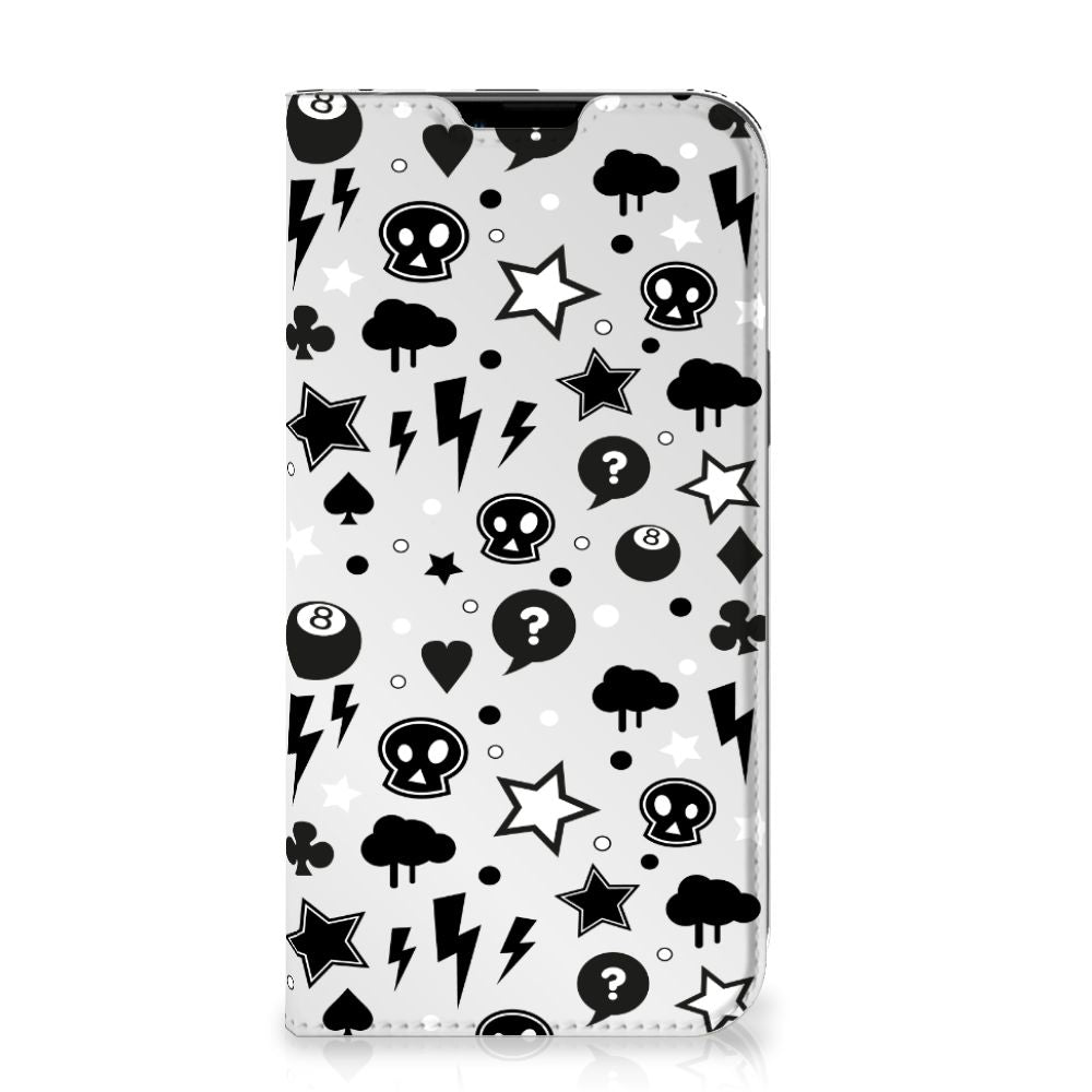 Mobiel BookCase iPhone 14 Plus Silver Punk