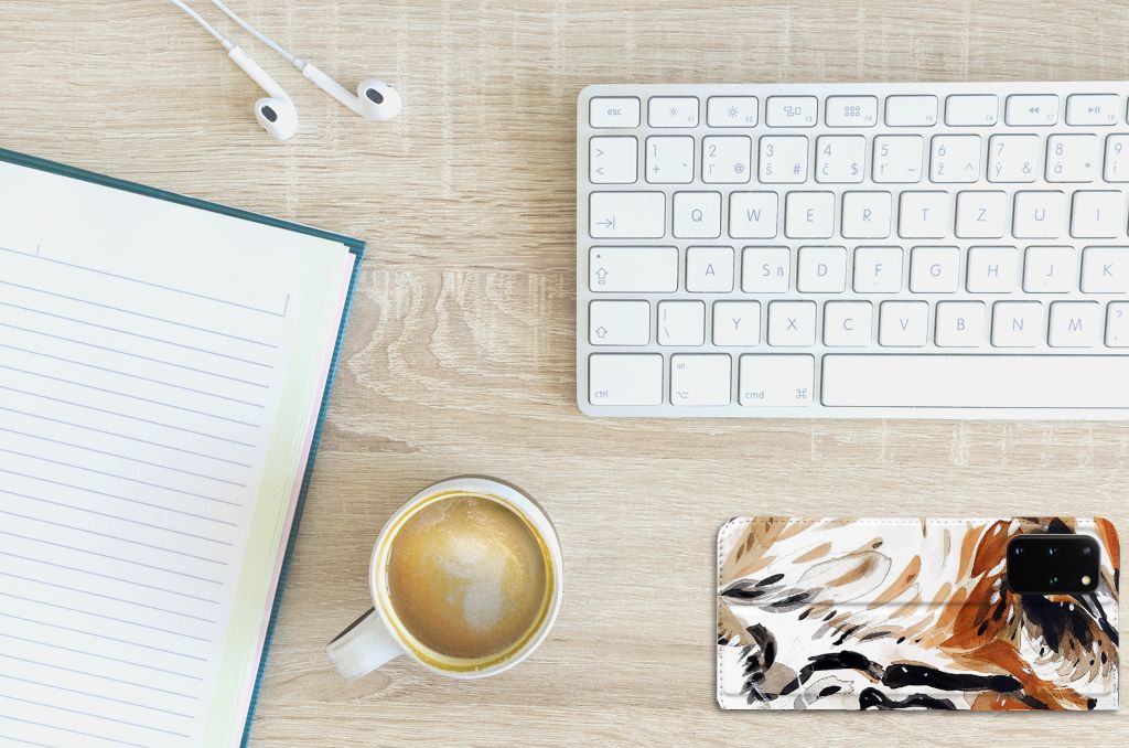 Bookcase Samsung Galaxy S20 Plus Watercolor Tiger - B2C Telecom