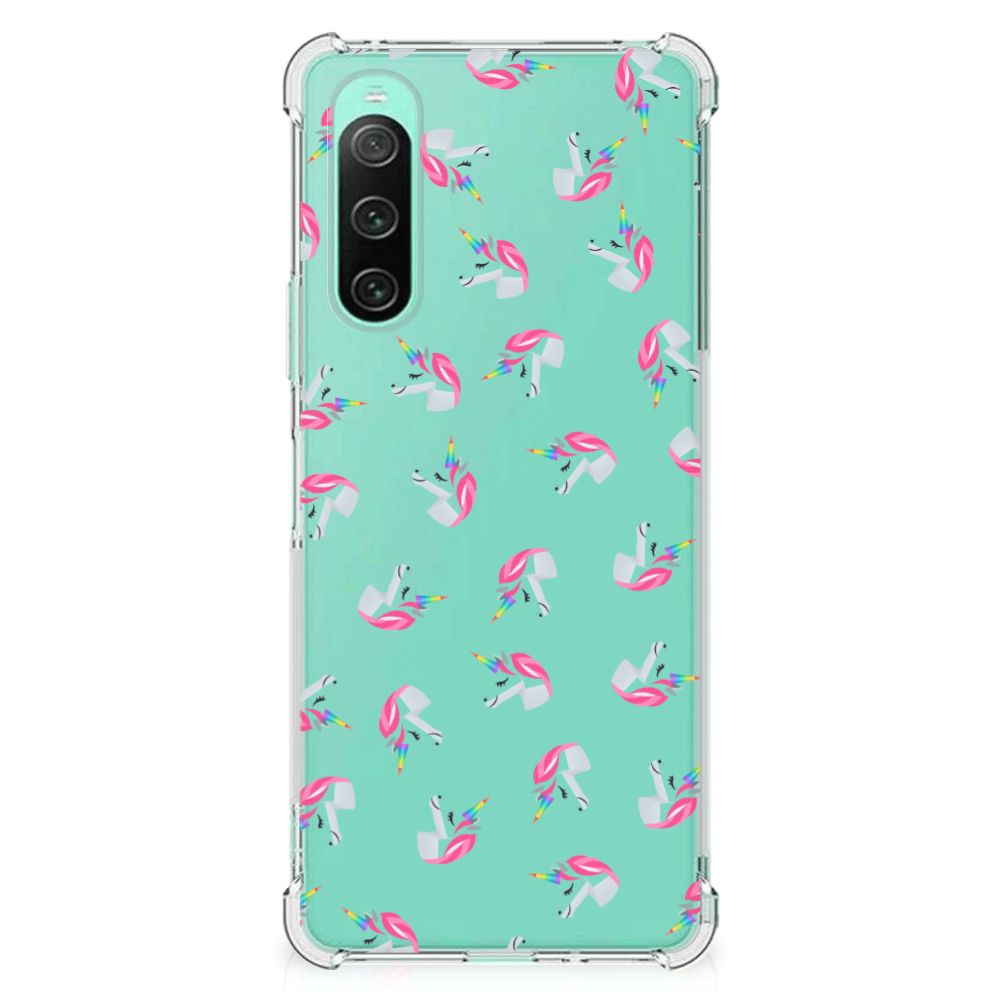 Doorzichtige Silicone Hoesje voor Sony Xperia 10 V Unicorns B2C Telecom
