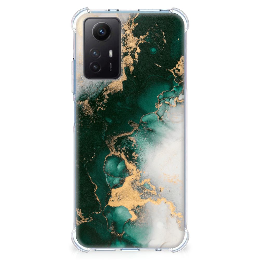 Anti-Shock Hoesje voor Xiaomi Redmi Note 12s Marmer Groen