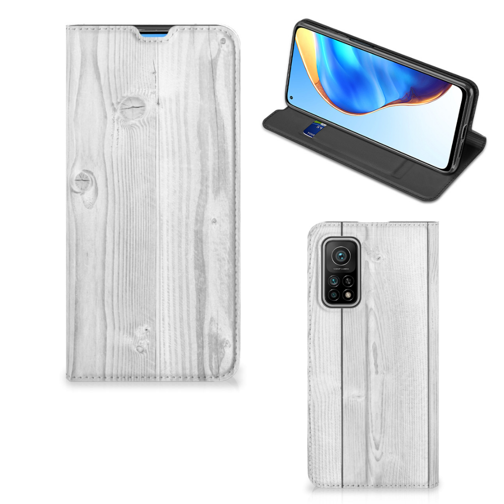 Xiaomi Mi 10T | 10T Pro Book Wallet Case White Wood - B2C Telecom