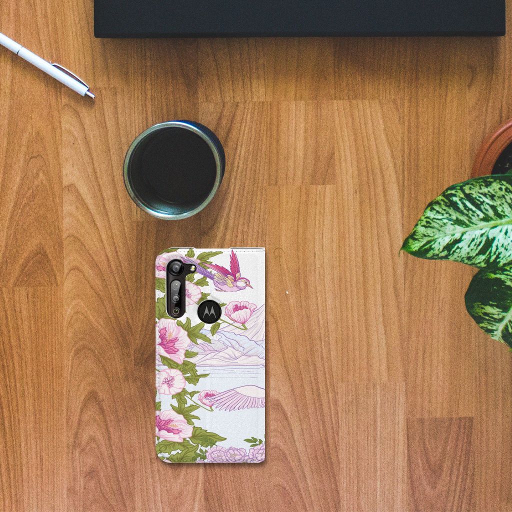 Motorola Moto G8 Power Hoesje maken Bird Standing - B2C Telecom