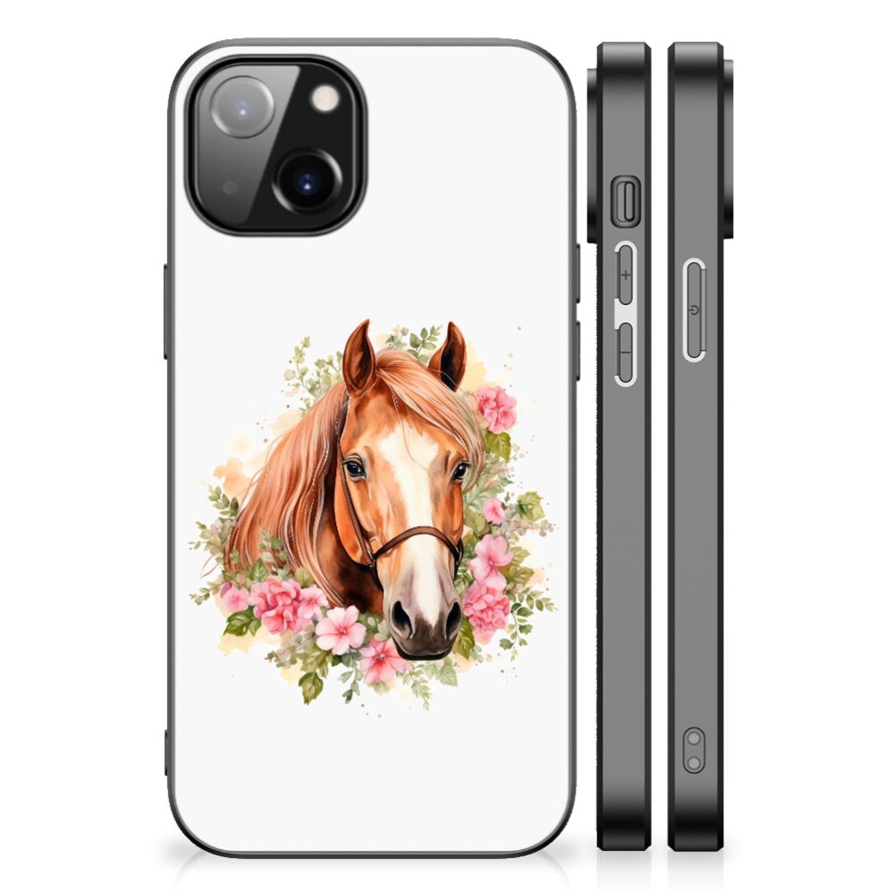Dierenprint Telefoonhoesje voor Apple iPhone 13 | iPhone 14 Paard