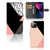 Apple iPhone 13 Book Case Zwart Roze Vormen