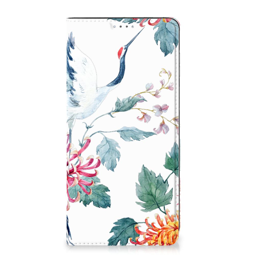 OPPO A17 Hoesje maken Bird Flowers - B2C Telecom
