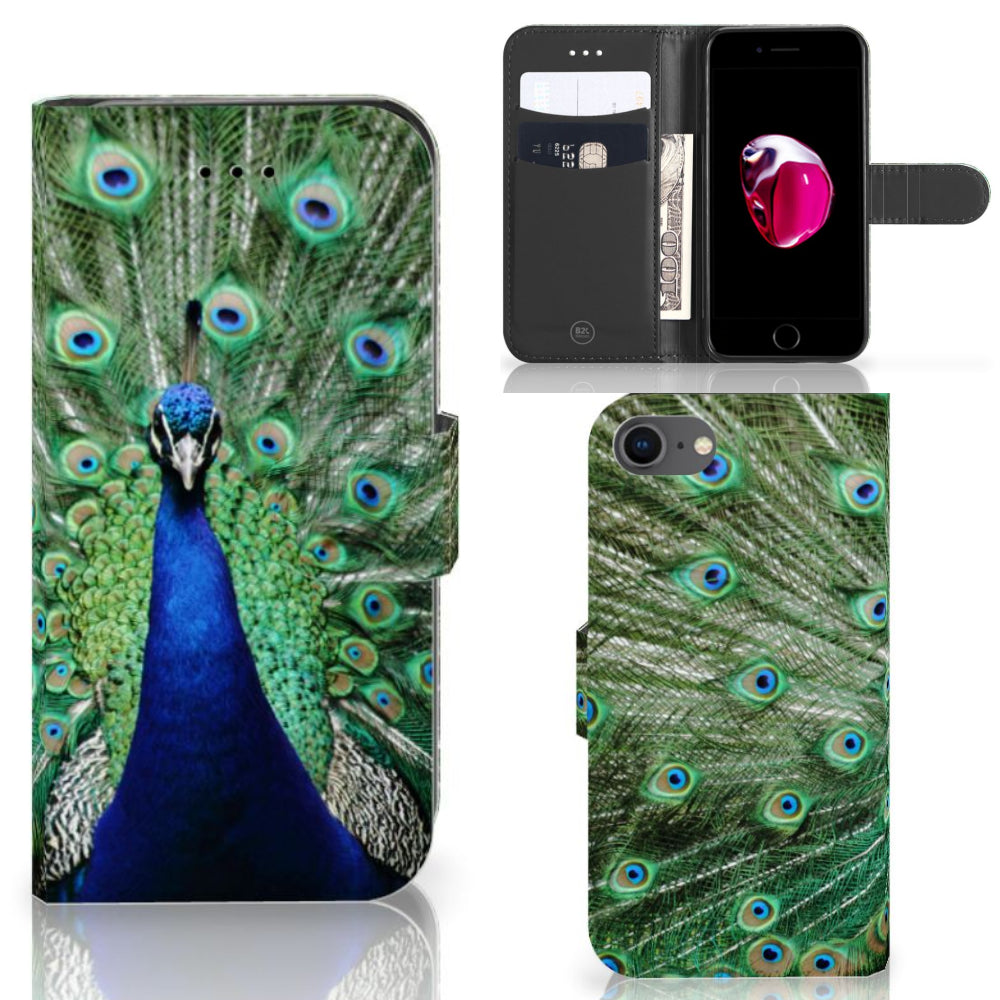 iPhone 7 | 8 | SE (2020) | SE (2022) Telefoonhoesje met Pasjes Pauw