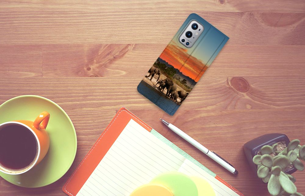 OnePlus 9 Pro Hoesje maken Olifanten - B2C Telecom