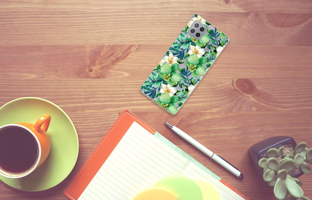 Samsung Galaxy A42 TPU Case Orchidee Groen B2C Telecom