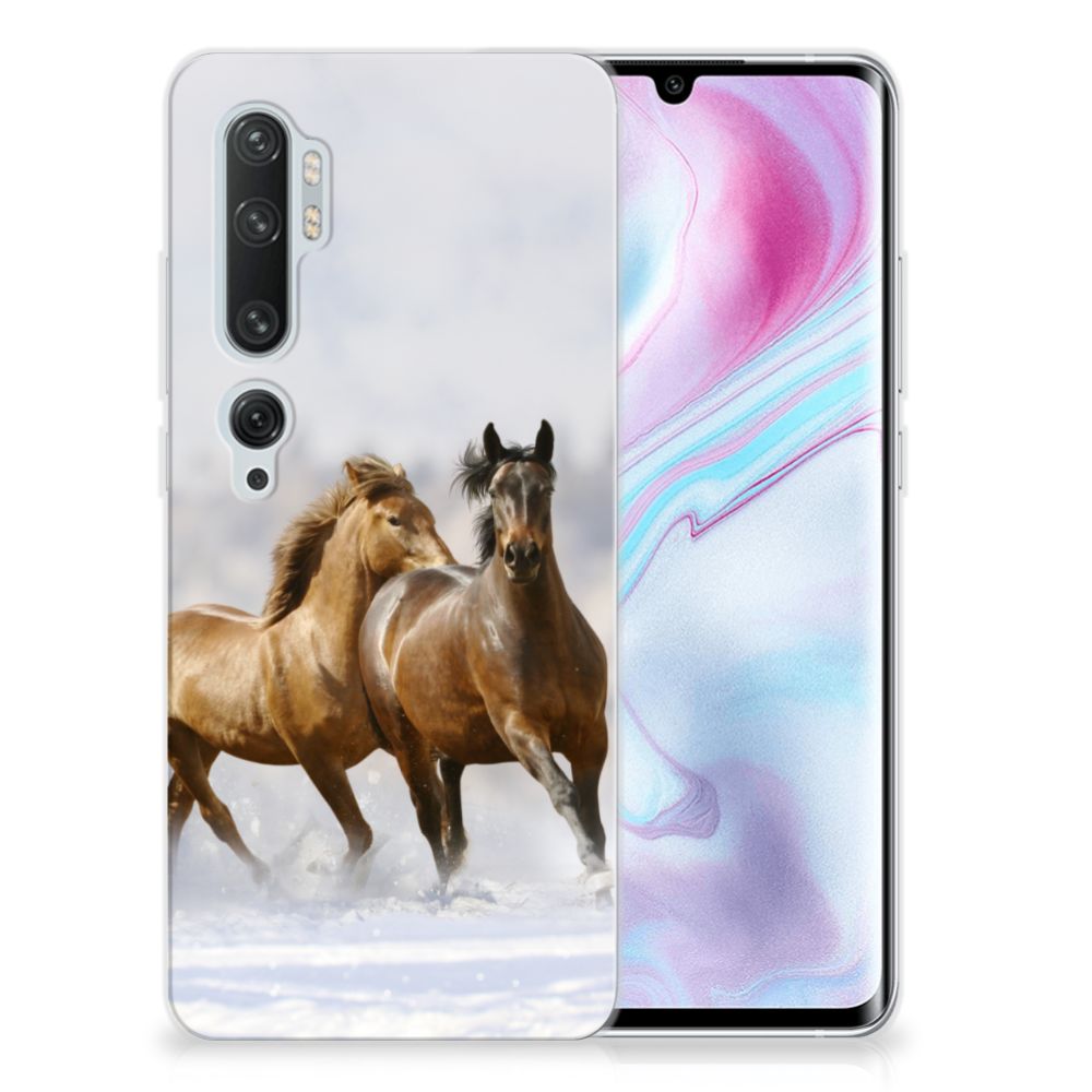 Xiaomi Mi Note 10 Pro TPU Hoesje Paarden B2C Telecom