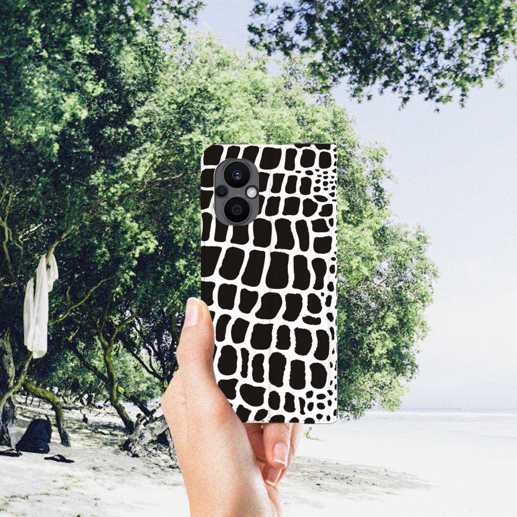 OPPO Reno8 Lite Hoesje maken Slangenprint - B2C Telecom