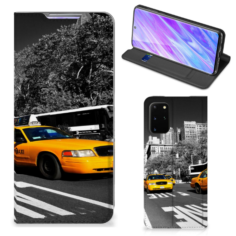Samsung Galaxy S20 Plus Book Cover New York Taxi - B2C Telecom