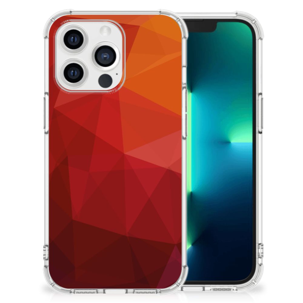 Shockproof Case voor Apple iPhone 13 Pro Polygon Red B2C Telecom