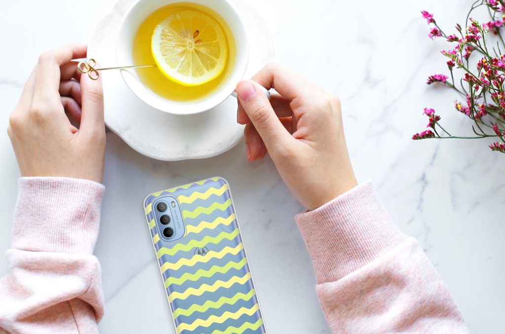 Motorola Moto G31 | G41 TPU bumper Waves Yellow B2C Telecom