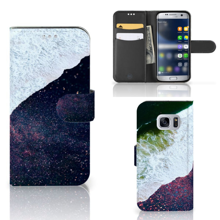 Samsung Galaxy S7 Book Case Sea in Space