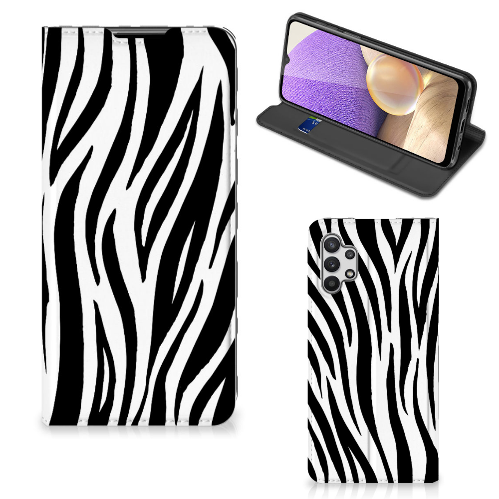 Samsung Galaxy A32 5G Hoesje maken Zebra - B2C Telecom