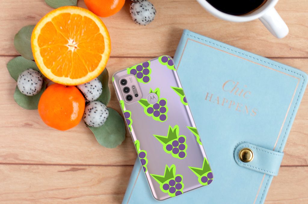 Motorola Moto G30 | G10 Siliconen Case Druiven B2C Telecom