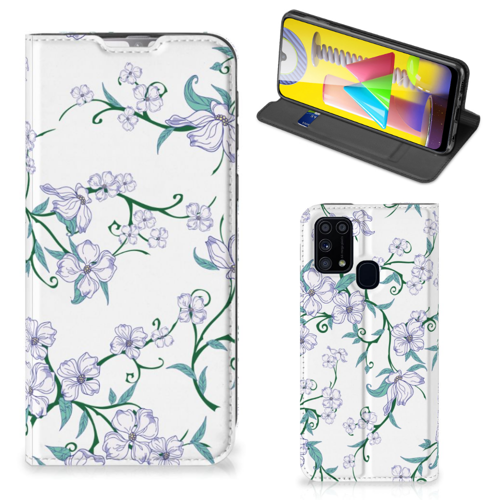 Samsung Galaxy M31 Uniek Smart Cover Blossom White - B2C Telecom