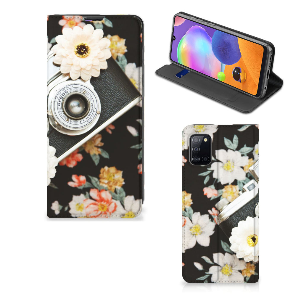 Samsung Galaxy A31 Stand Case Vintage Camera