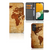 Samsung Galaxy A14 5G Flip Cover Wereldkaart met wereldkaart design en ruimte voor pasjes.