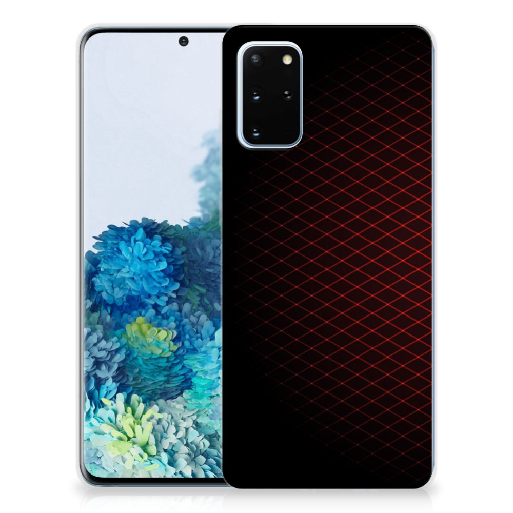 Samsung Galaxy S20 Plus TPU bumper Geruit Rood