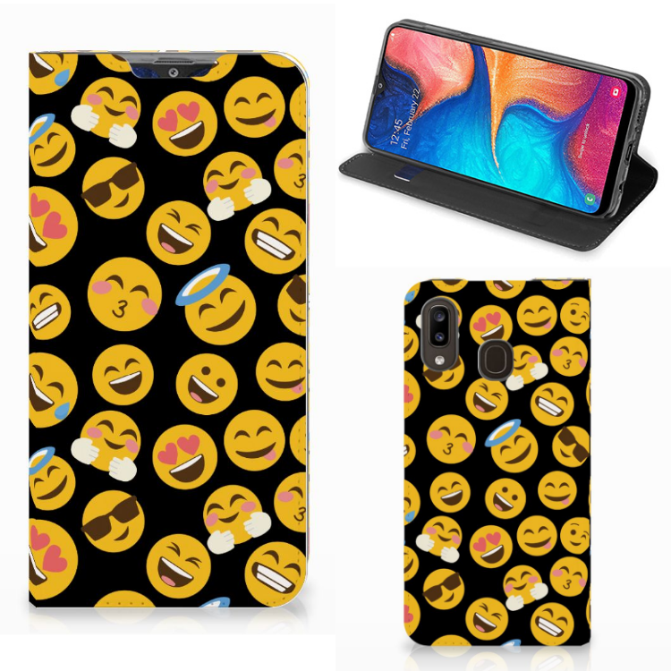 Samsung Galaxy A30 Hoesje met Magneet Emoji