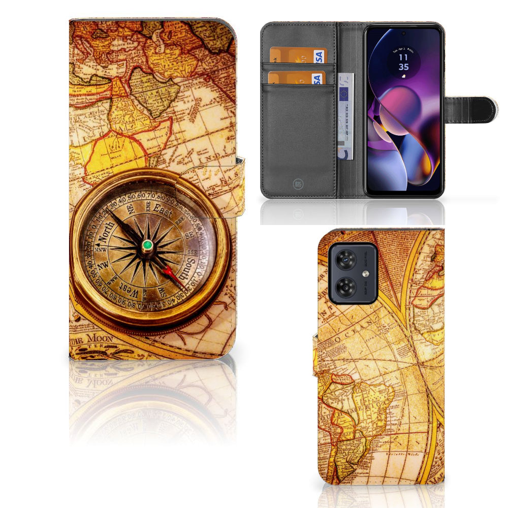 Motorola Moto G54 Flip Cover Kompas