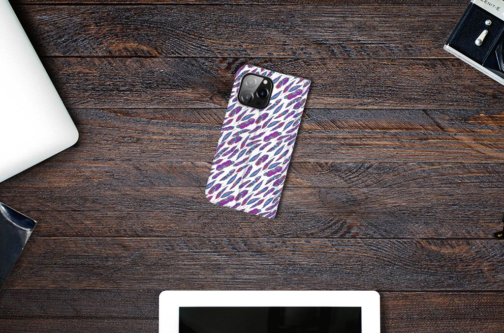 iPhone 14 Pro Max Hoesje met Magneet Feathers Color