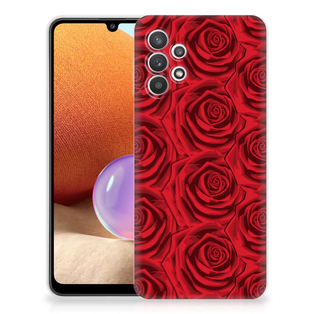 Samsung Galaxy A32 4G | A32 5G Enterprise Editie TPU Case Red Roses