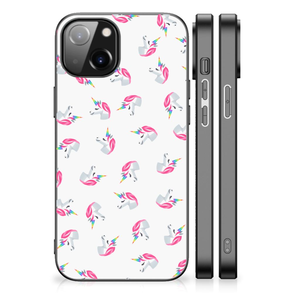 Back Case voor Apple iPhone 13 | iPhone 14 Unicorns